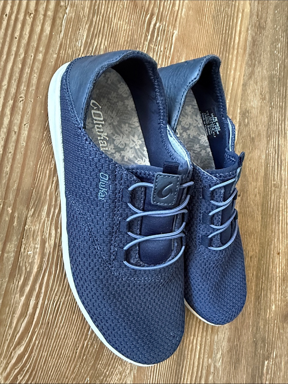 OluKai Navy Knit Slip-On Athletic Sneakers